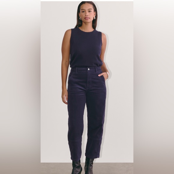 Everlane - The Utility Barrel Pant - Navy Corduroy - Size 6 - Picture 11 of 15